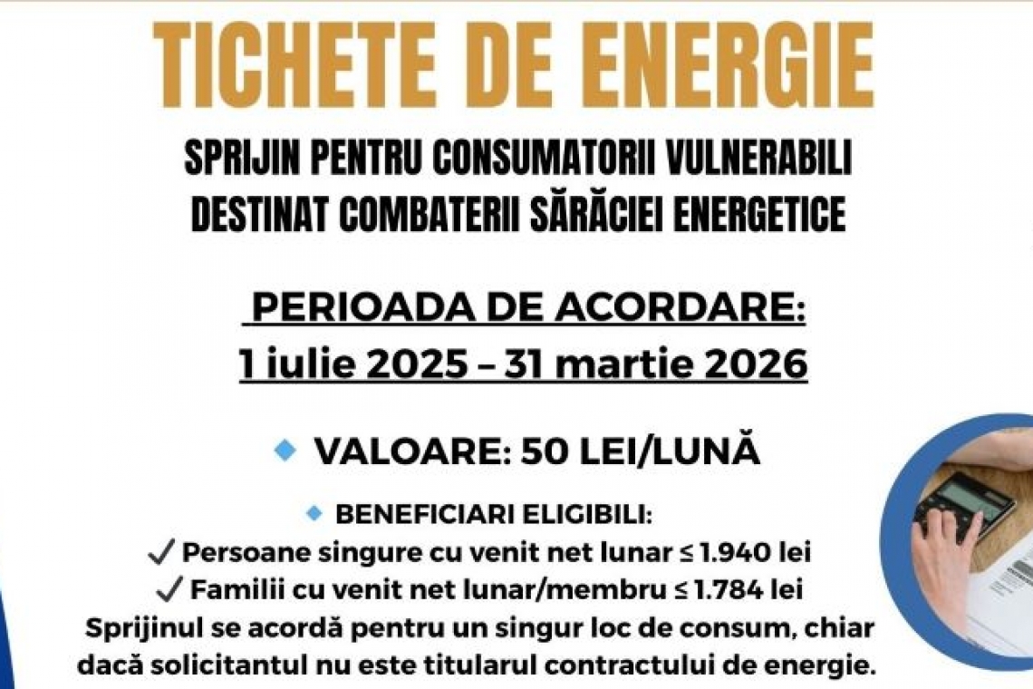 Fundeni | Persoanele care nu au depus încă cererea pentru tichetul de energie sunt așteptate la Primărie
